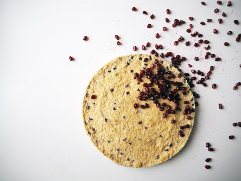 Raw Cake With Pomegranate Seeds - B