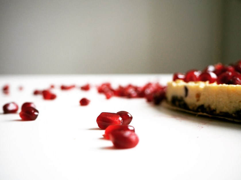 Raw Cake With Pomegranate Seeds - D