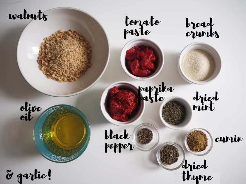 Muhammara - ingredients