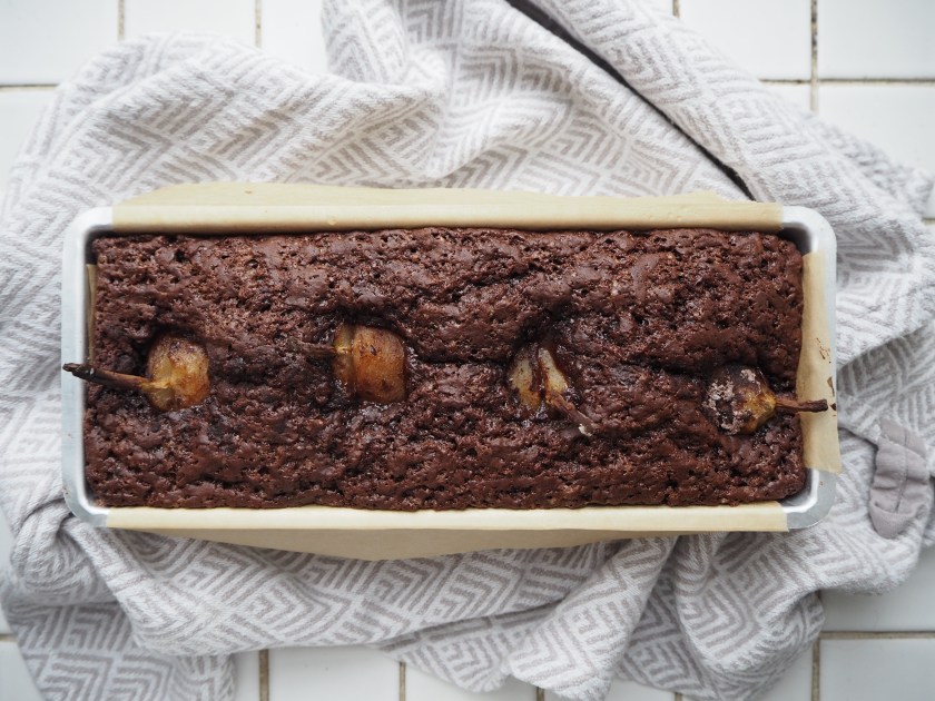 Chocolate Cinnamon Pear Cake - B