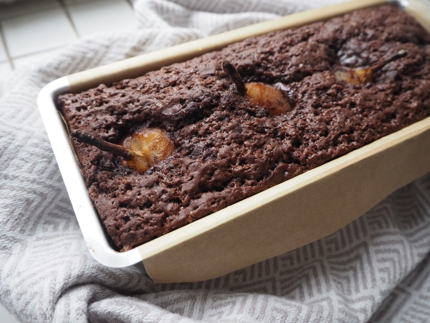 Chocolate Cinnamon Pear Cake - F
