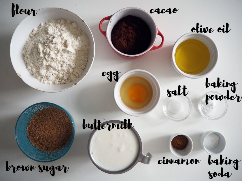 Chocolate Cinnamon Pear Cake - ing2