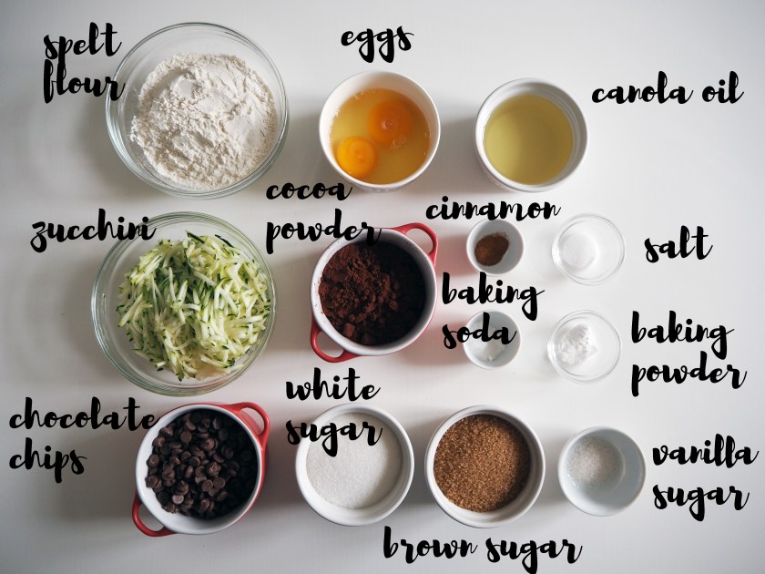 Chocolate Zucchini Spelt Cake - ing