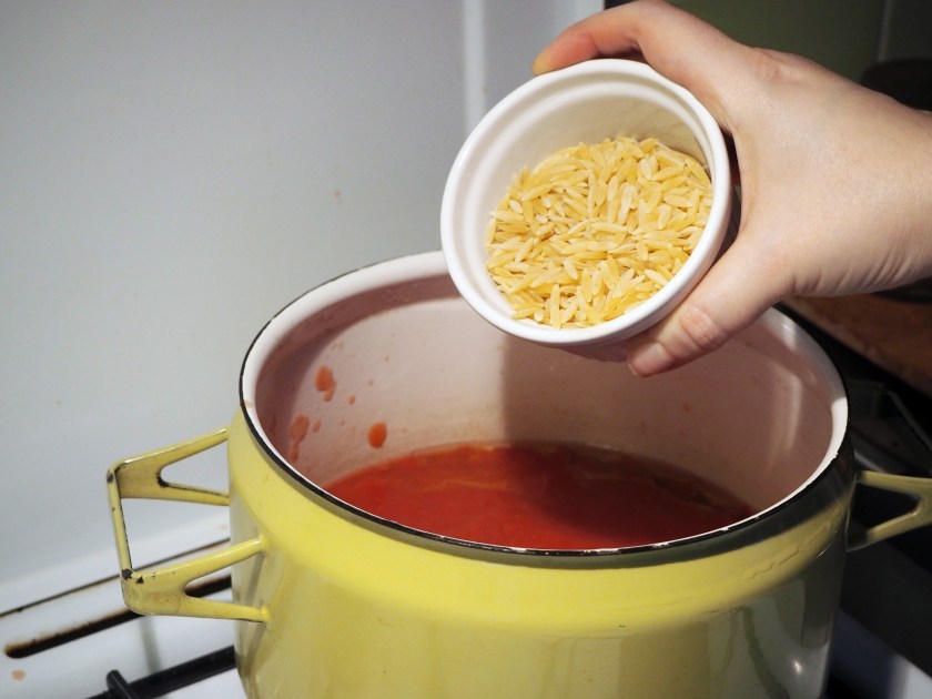 Tomato Soup With Orzo