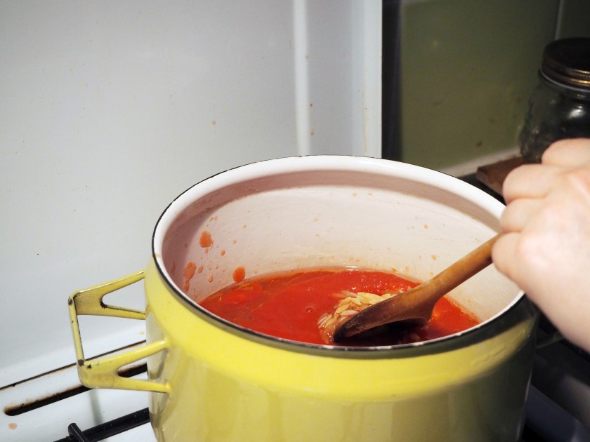 Tomato Soup With Orzo