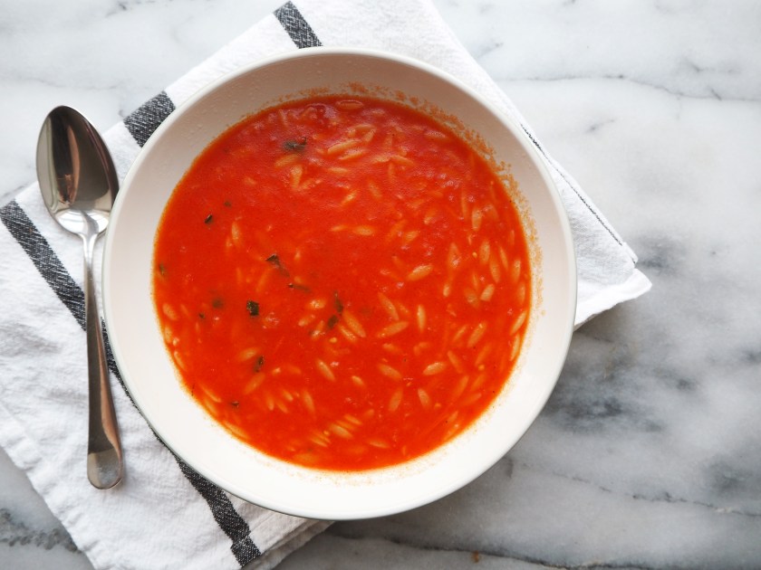 Tomato Soup With Orzo