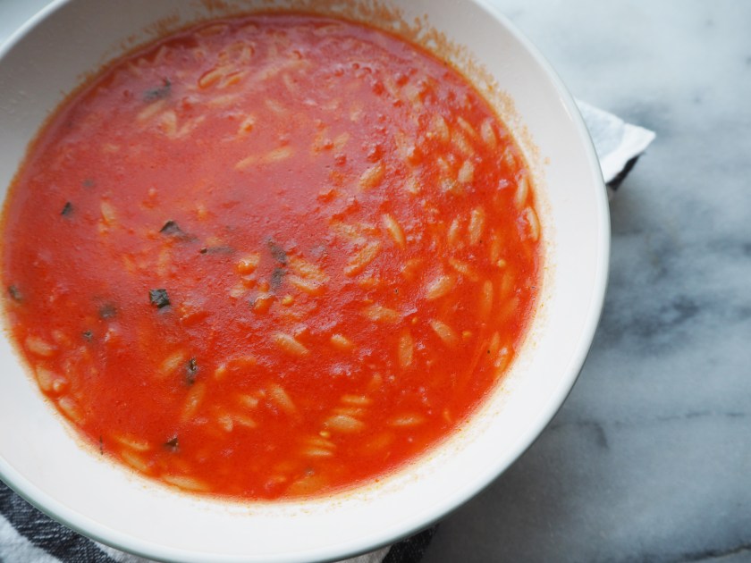 Tomato Soup With Orzo