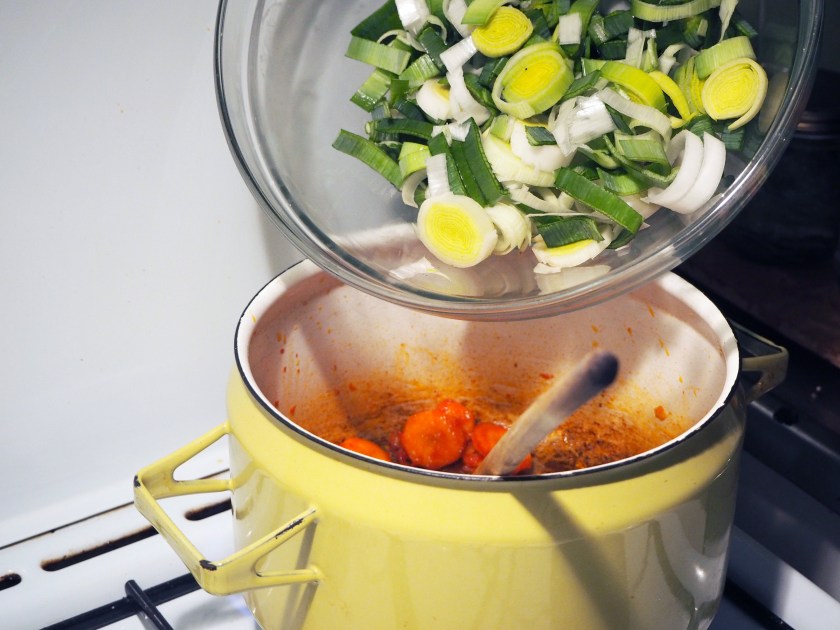 Leek With Rice, Cooked In Olive Oil