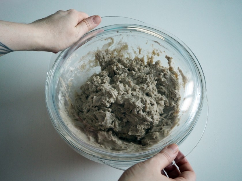 Buckwheat Bread and Black Eye Hummus