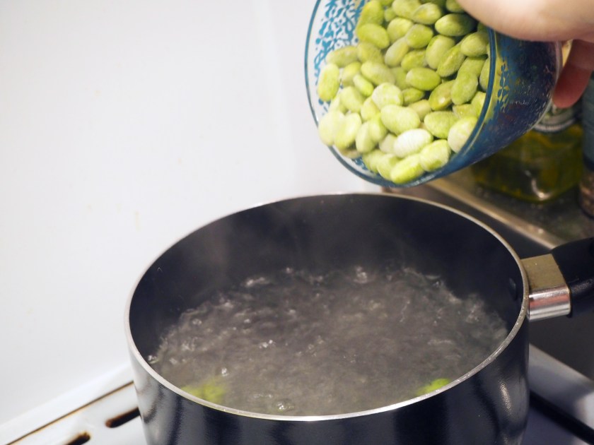 Chickpea Bread And Edamame Hummus