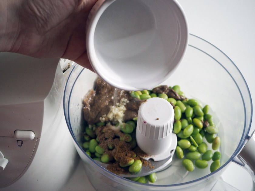 Chickpea Bread And Edamame Hummus