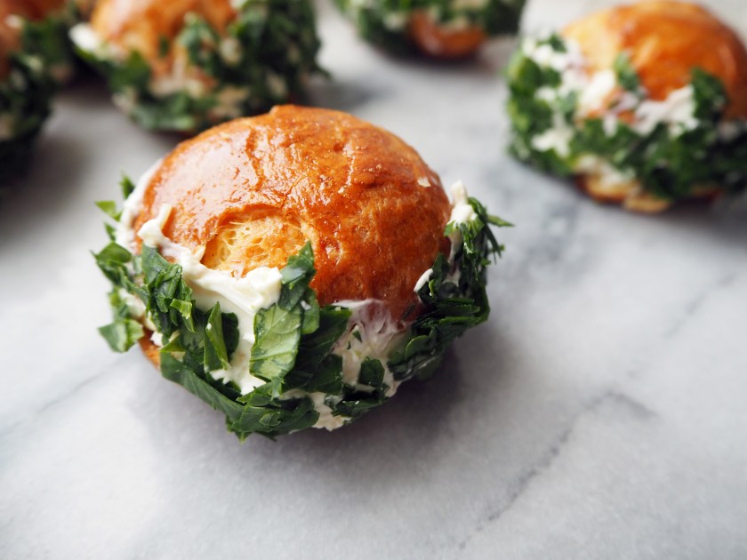 Brioche Buns With Cheese And Parsley