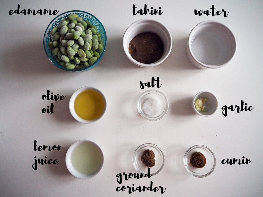 Chickpea Bread And Edamame Hummus