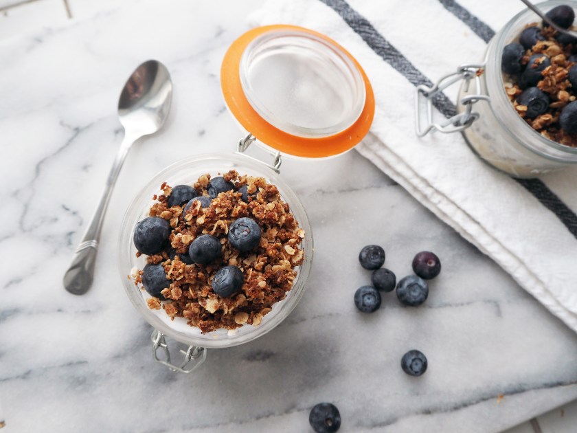 Blueberry Pie Overnight Oats