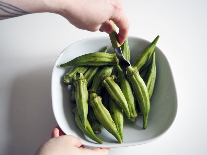 Pan-fried Okra
