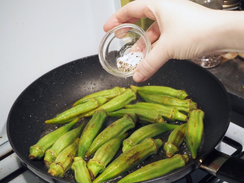 Pan-fried Okra